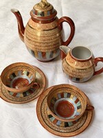 Rare, 2-person, oriental patterned coffee set
