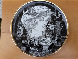 Hollóházi Szász Endre "Adria" falitányér