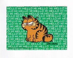 M:10 Jim Davis - Garfield HELLO üdvözlő képeslap "Jim Davis(1909-1981)"