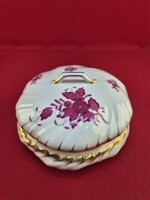 Herendi Apponyi pur-pur nagyméretű bonbonier