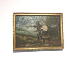 Szignózott  olaj festmény