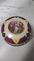 Antik Alt Wien nagymeretű zsáner jelenetes bonbonier