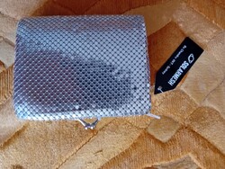 ÁRON ALUL! MÁRKÁS AUSZTRÁL EZÜST SZÍNŰ TARTÓS 5 FIÓKOS NŐI PÉNZTÁRCA, NEM HASZNÁLT