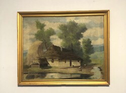 Szignózott  olaj festmény