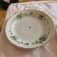 Hollóházi porcelan Erika mintas tortata emeletes