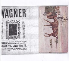 R:35 Wágner hangszerkirály reklám a hátoldalon Újévi képeslap (postatiszta) Herzliches Neujahrsgruss