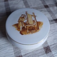 Nagy szép porcelán bonbonier