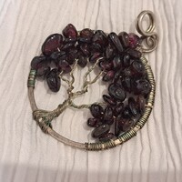 Kézműves Gránát  üveg  medál  4  cm-es