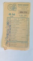 Totó szelvény 1969. 48. hét - kitöltött