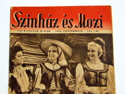 1955 szeptember 30  /  SZINHÁZ ÉS MOZI  /  EREDETI újság Ssz.: 1333