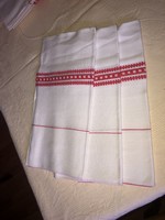 Gyomai pamut törlőruha (piros mintás)