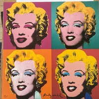 Andy Warhol - Marilyn Monroe - eredetiséget igazoló tanúsítvánnyal - litográfia - pop art