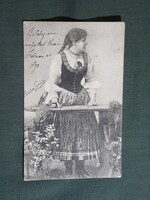 Képeslap,Blaha Lujza színésznő, 1903-