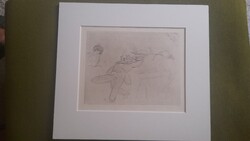 Vértes Marcell  rézkarc:A pincér