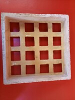 Retro kerámia szellőzőrács 21x22cm új nem használt