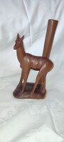 Afrikai fa szarvas szobor