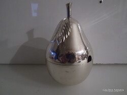 CUKORTARTÓ - ALKUKÉPES - KÖRTE - EZÜSTÖZÖTT - 13 x 8 cm  - NÉMET - ÚJSZERŰ
