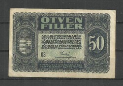 1920 .- használt - 50 fillér