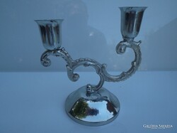 GYERTYATARTÓ - ALKUKÉPES - EZÜSTÖZÖTT - NSZK - 12 x 11 cm - hibátlan - újszerű