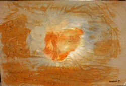 XX. sz. Magyar festő,Keserü Ilona ? Fény a szirmok között.