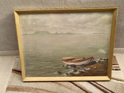 1,-Ft Körösy Balogh Sándor Balatoni festmény
