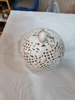 Fehér Herendi porcelán áttört bonbonier