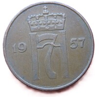 Norvégia 5 öre 1957 (TT26)