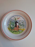 Zsolnay kisvakondos lapos tányér