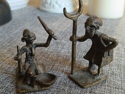 Bronz mini afrikai szoborpàr