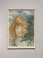 Szignózott  olaj festmény