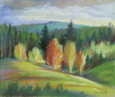 Baricz Dezső : "Marostői nyírfák" 1999