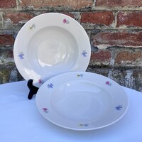 2 db Drasche virágos porcelán mélytányér - tányér