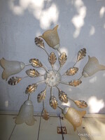 Chandelier + wall lamp - 62 x 19 cm - 28 x 27 cm - metal - German -- new - flawless