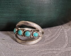 Régi türkizes ezüst gyűrű
