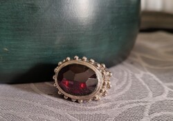 Rusztikus ezüst gyűrű