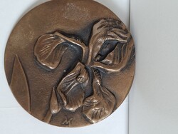 Váró Márton-  Írisz bronz plakett