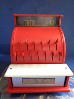 RÉGI 1950-ES ÉVEKBELI ST. MICHAEL FÉM PÉNZTÁRGÉP, RETRO JÁTÉK, ANGLIÁBAN KÉSZÜLT!