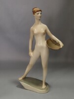 Ritka, régi Zsolnay női akt