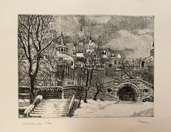 Blahos Rudolf (1917-1986): Halászbástya télen - F699