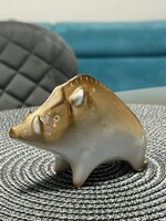 Zsolnay – Porcelán figura – Vadkan – Stilizált figura – Hibátlan állapotú