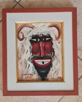 Katona Mária: Busó akril festmény