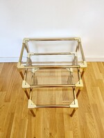 Vintage asztalka, lerakó szett (3 db-os), LV 206