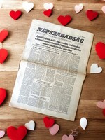 1992 szeptember 19  /  Népszabadság  /  SZÜLETÉSNAPRA :-) Eredeti, régi ÚJSÁG Ssz.:  27283