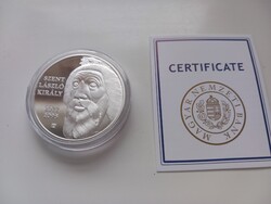 Szent László Király ezüst érme „Országépítő királyok Árpád dinasztiájából” sorozat