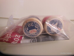 CÉRNA  - 2 db - ÚJ - FA SPULNIN - 3 x 2,5 cm - MINŐSÉGI  - OSZTRÁK - SZÉP ÁLLAPOT