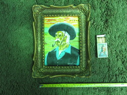 Öreg csikós portréja a Hortobágyról. Berényi fest