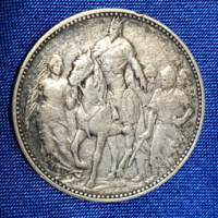 Millenniumi ezüst 1 korona Ferencz József 1896.  (539)