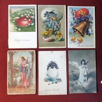 6 Old Easter Greeting Postcards.