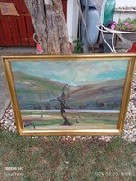 Dombos táj juhokkal  Gábri Albert