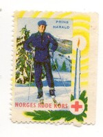 Levélzáró: Norvég Vörös kereszt.